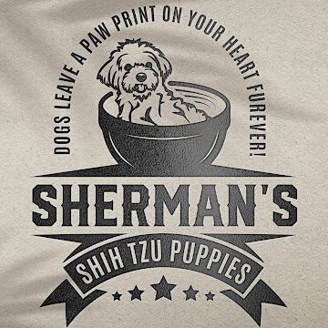 Sherman's Shih Tzu Puppies logo